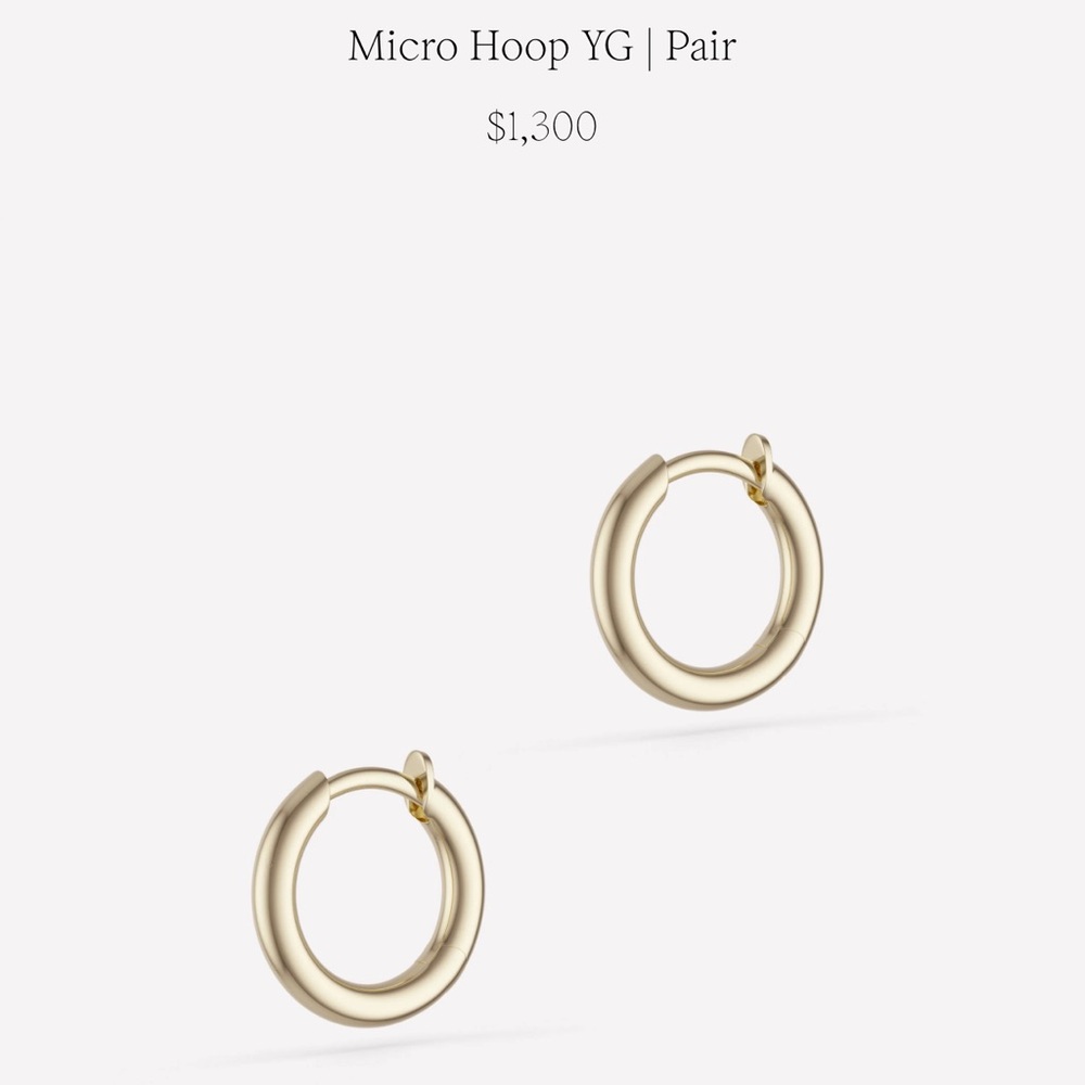 Spinelli Kilcollin Micro Hoop in 18k yellow gold
